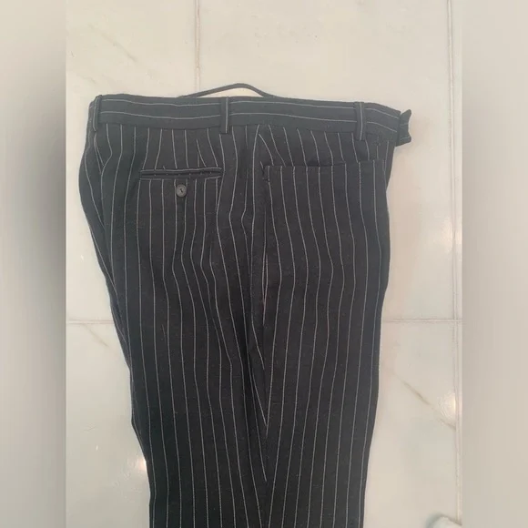 Gucci suit women coat duster 44 pants 46 dark blue/stripe - Picture 12 of 16